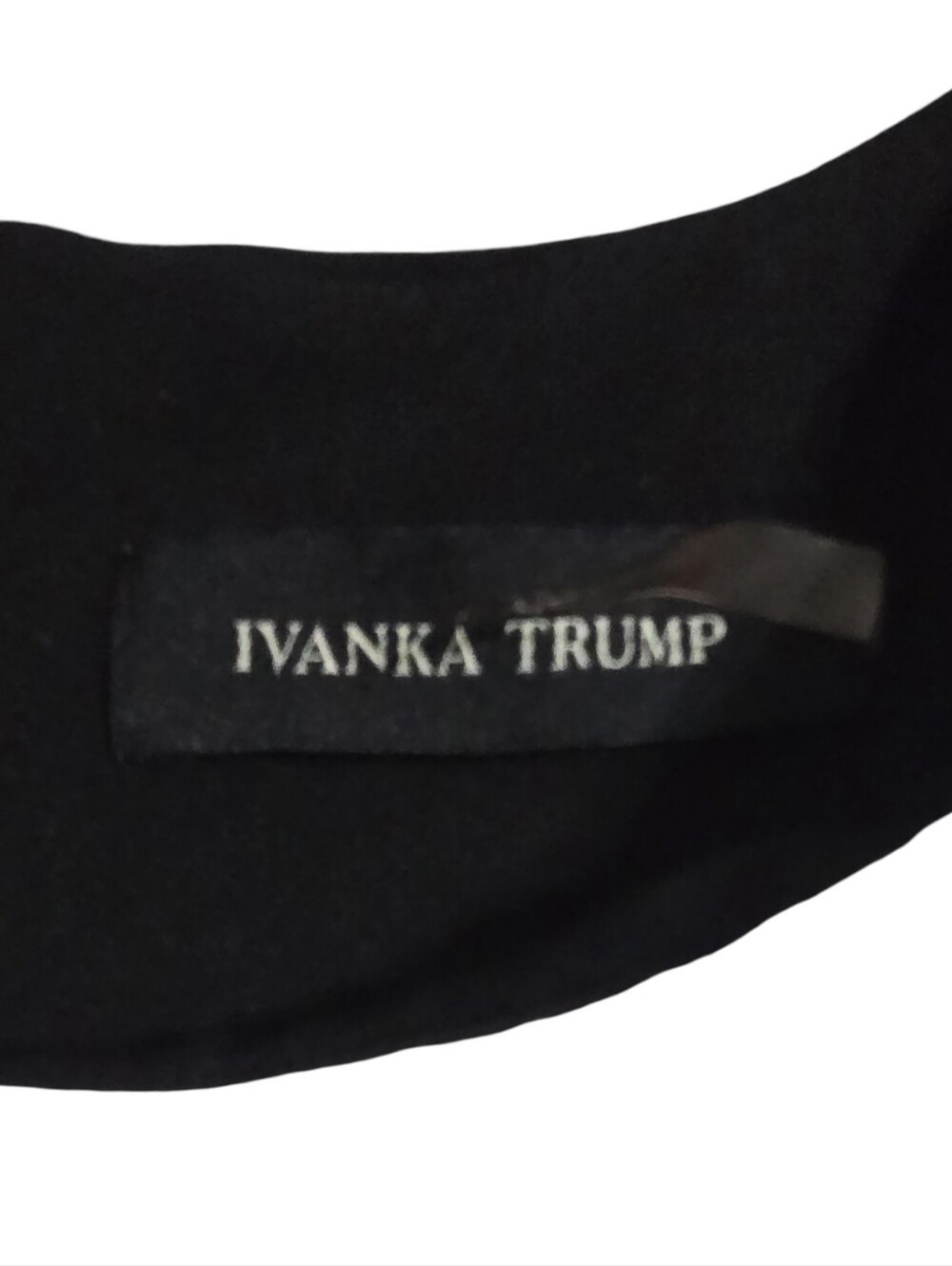 Ivanka Trump Black Cream Button-Trim Sheath Office Mini Dress Sleevless Cocktail - Picture 2 of 7